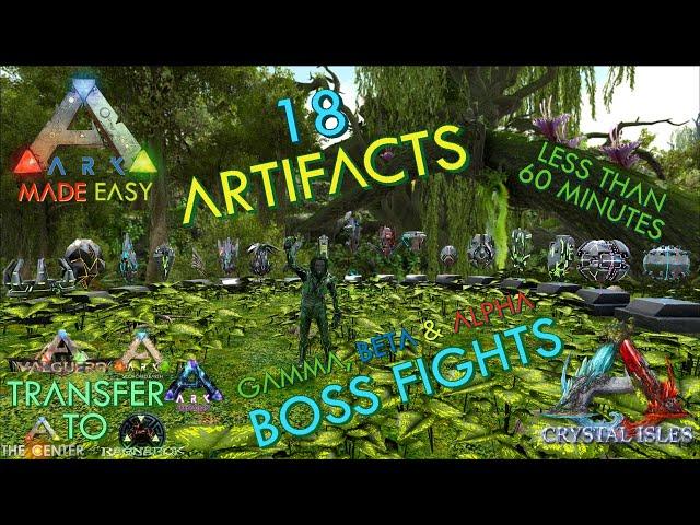  All 18 Artifact Locations | Crystal Isles | ARK: Made Easy