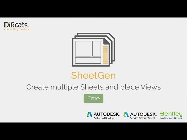 SheetGen Revit Add-in to create Sheets and place Views