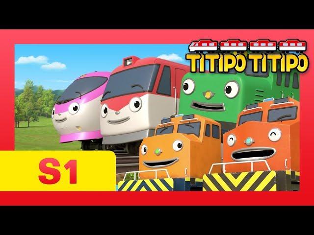 Titipo S1 episodes Compilation l EP 1-6 (66 mins) l Train shows for kids l Titipo TItipo