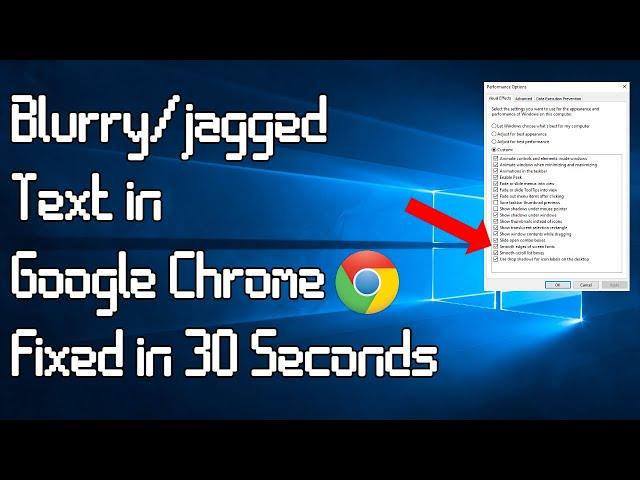 How to Fix Blurry Text in Google Chrome