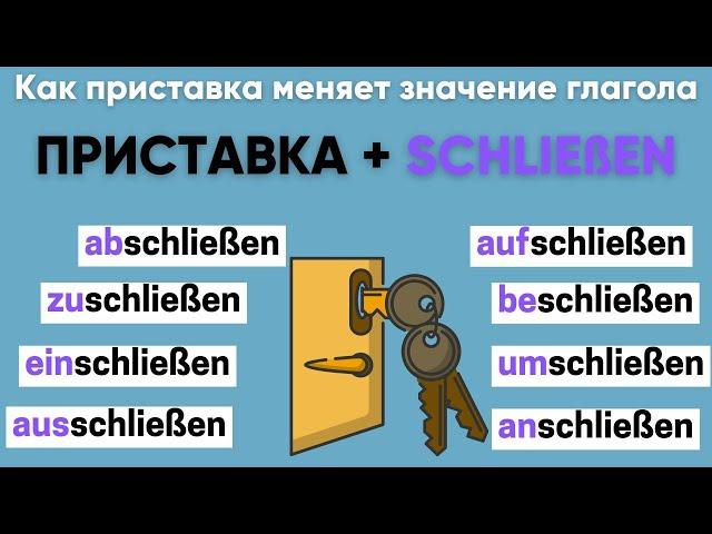 Глаголы с SCHLIEßEN | Приставки в немецком языке 