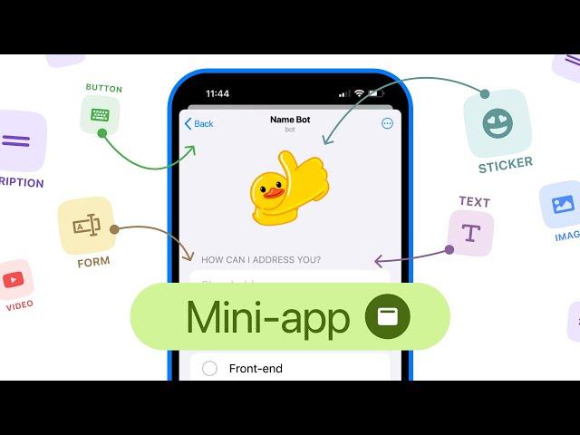 Create a Mini-App in the Telegram Chatbot Builder