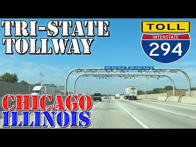 I-294 North - Tri-State Tollway - Chicago - Illinois - 4K Highway Drive