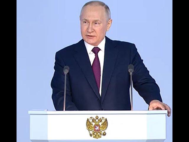 Vladimir Putin's Speech to Russian Federal Assembly Gostiny Dvor in Moscow 21st February 2023