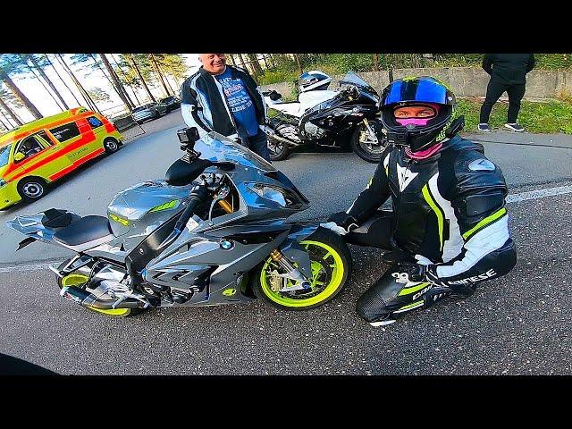 ПЕРВЫЙ ВЫЕЗД на ТРЕК на BMW s1000rr  | Прокатился на YAMAHA MT 09