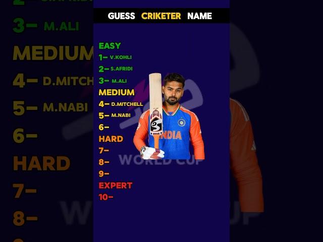 Guess cricket player #guessthecricketer #guesstheplayer #youtubeshorts #t20wc2024 #cricket #quiz