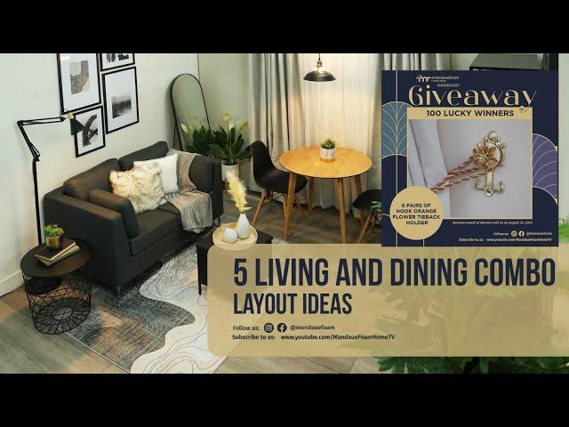 5 Living and Dining Combo Layout Ideas | Mandaue Foam | MF Home TV