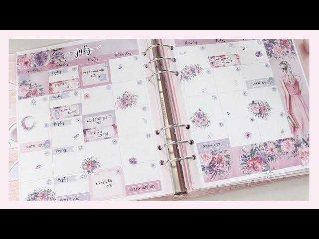 Aura Estelle A5 Wide Monthly Memory Plan With Me  | Ana Jolene