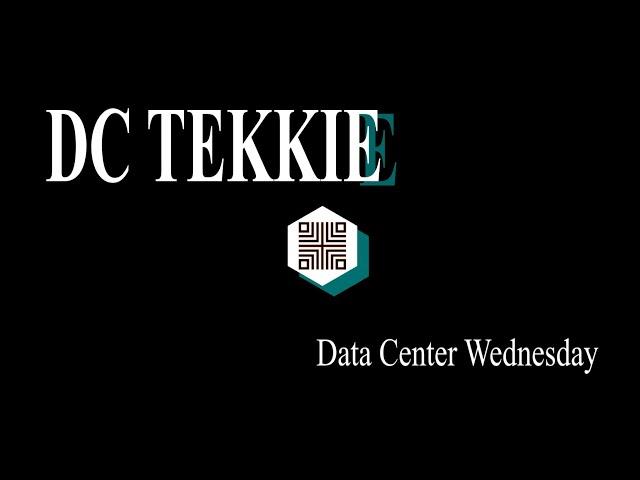 Data Center Wednesday is back!