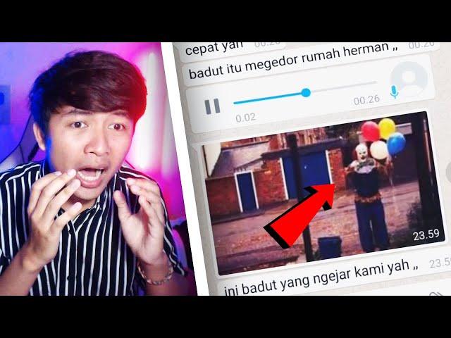 SEREM BANGET! BADUT PSIKOPAT  | Chat History Horror Terseram