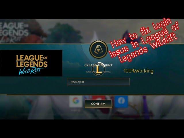 LEAGUE OF LEGENDS: Wild Rift (How to Fix Login Issue Using Vpn 100 Percent Working) IOS and Android