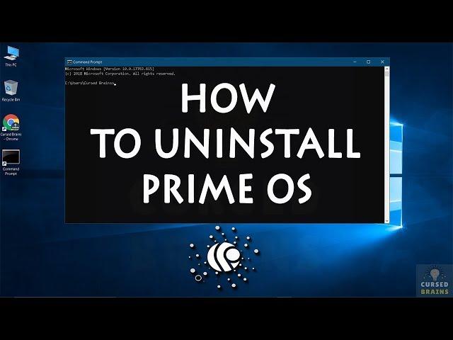 How To Uninstall Prime OS  | Dual Boot Windows | Remove Prime Operating System Command Prompt