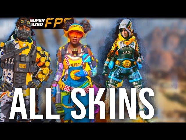 ALL CHINATOWN MARKET x APEX SKINS + REACTION  x Apex Legends