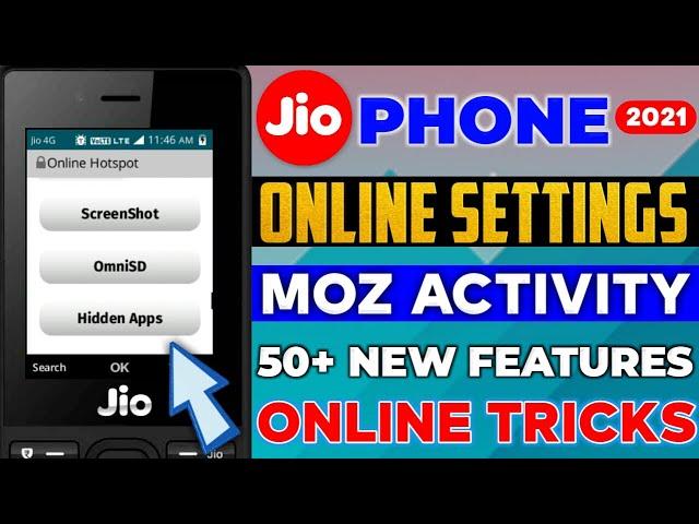 JioPhone Online  Settings | Online OmniSD | Take Screenshot Open Hidden Apps Online | MOZ Activity