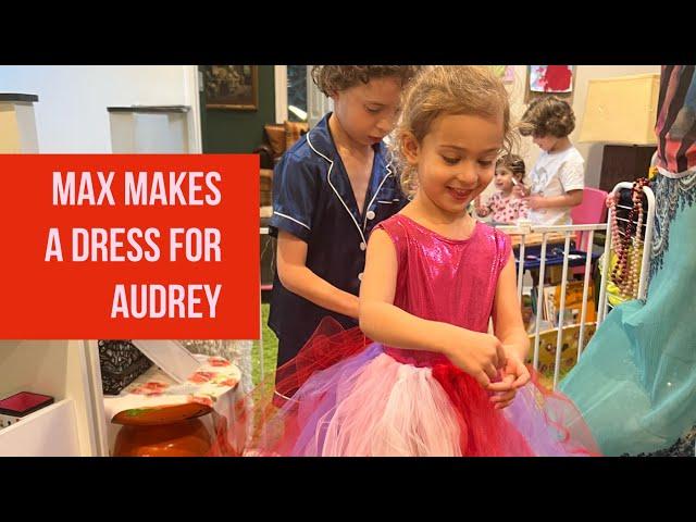 Fashion Designer Max Alexander Makes a Dress for Audrey