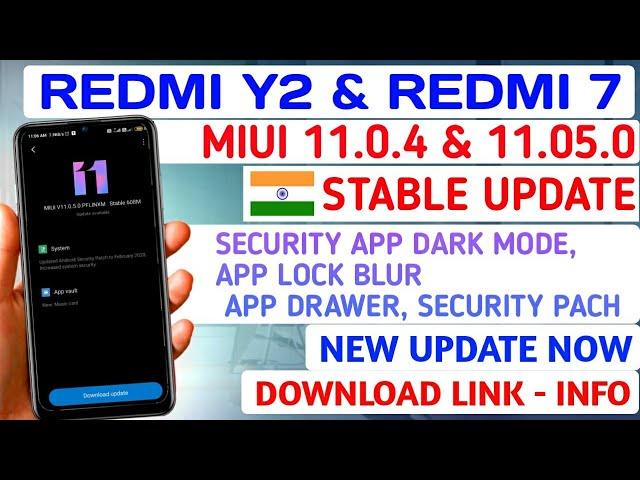 MIUI 11.0.4.0 & MIUI 11.0.5.0 | REDMI Y2 MIUI 11.0.4.0 NEW UPDATE | REDMI 7 NEW UPDATE MIUI 11.0.5.0