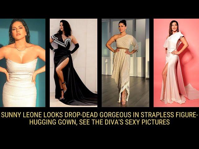 Sunny Leone Looks Drop dead Gorgeous In Strapless Figure hugging Gown, See The Diva's Sexy Pictures