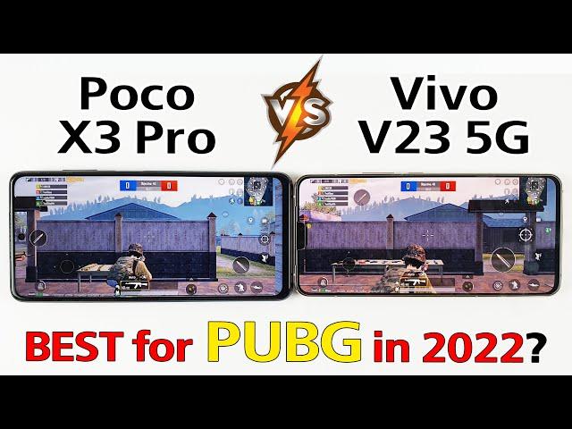 POCO X3 Pro vs Vivo V23 5G PUBG TEST | Find The BEST Phone for PUBG in 2022?