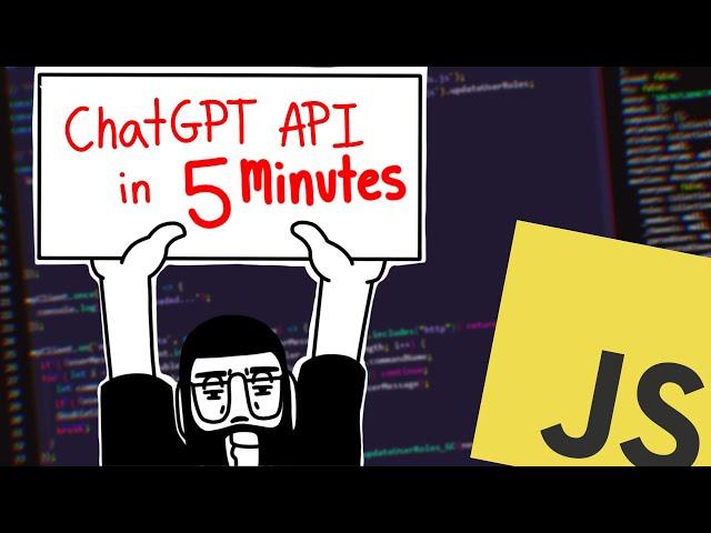 CHATGPT and OPENAI API in 5 minutes!