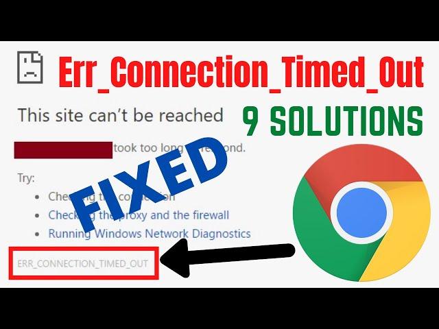 How To Fix Google Chrome Err Connection Timed Out Error | Solve err_connection_timed_out | Easy Way