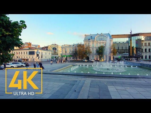 Trip to Kharkiv 4K UHD, Ukraine - City Walking Tour with City Sounds