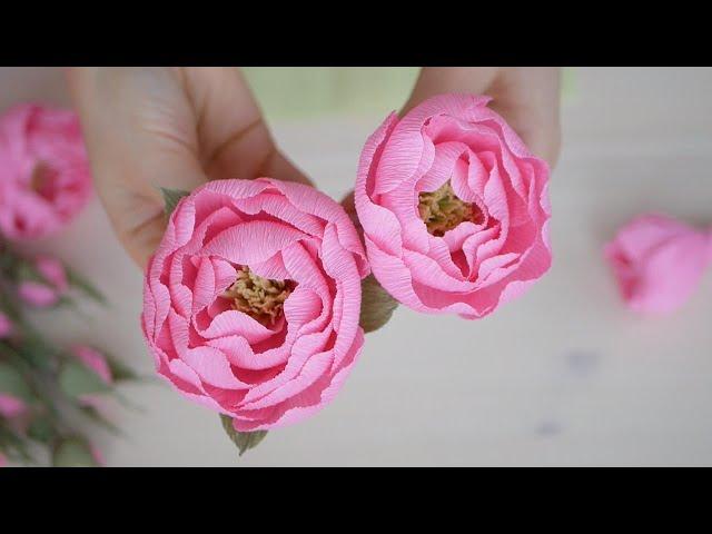 DIY Crepe paper peonies / Tsvoric