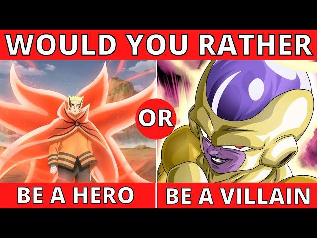 Would You Rather ANIME - 25 Hard Would You Rather ANIME Questions