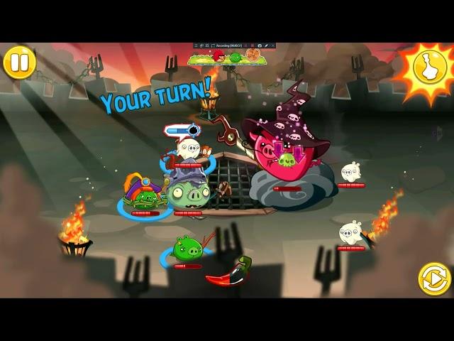 Angry Birds Epic - Demonic Wizpig Didn't kill Zombie Knight's team