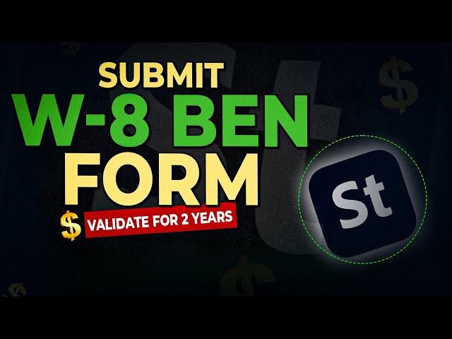 How to Submit W-8 BEN Form on Adobe Stock | Step-by-Step Tax Guide