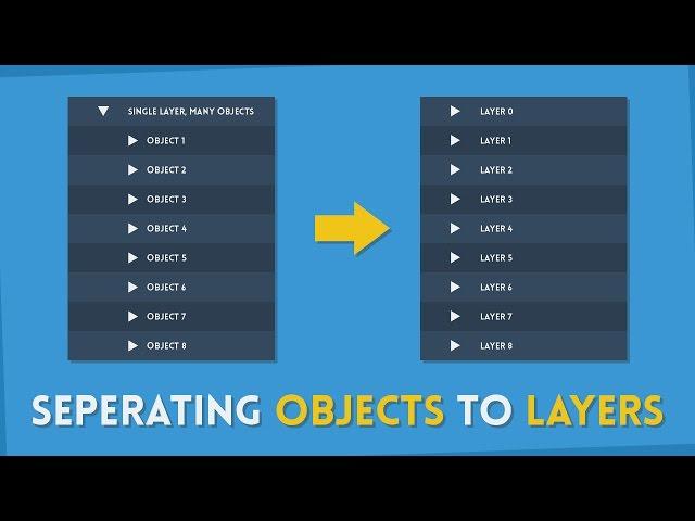 How To Seperate Objects to Their Own Layers | Illustrator Tutorial