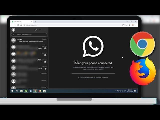 How to Enable Dark Mode for Whatsapp Web on Chrome & Firefox Browser