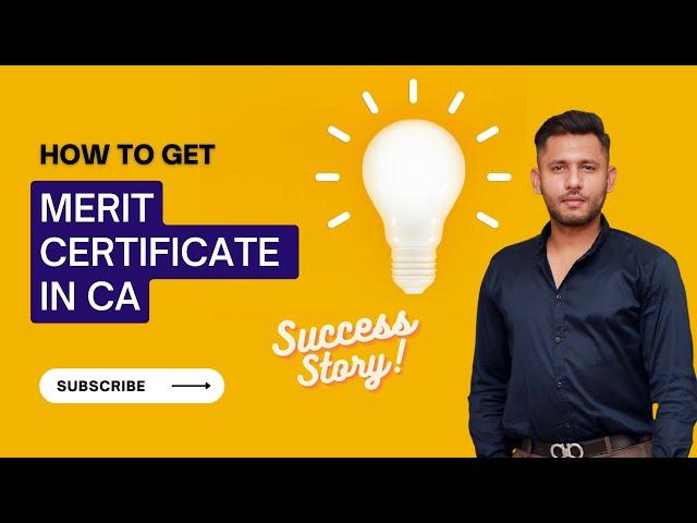 How to get Merit Certificate in CA | Refueling Before Exams | Received Merit Certificate in CA Exams