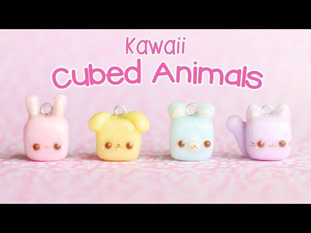 Kawaii Cubed Animals│4 in 1 Polymer Clay Tutorial