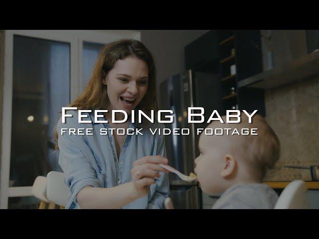 35+ Parents Feeding Baby Free Stock Video Footage | Mom Feeding Her Child, Dad Feeding His Daughter