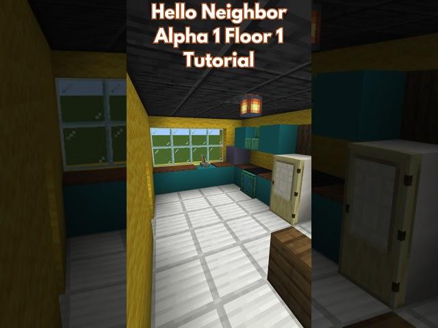 How To Build Hello Neighbor Alpha 1 Floor 1 Minecraft #helloneighbor #minecrafthowtobuild #minecraft