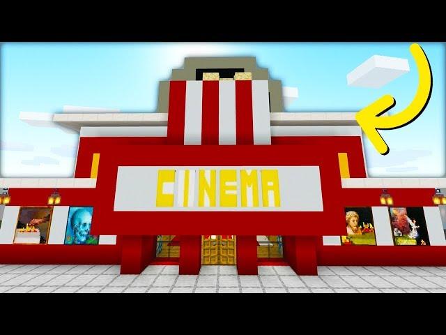 Minecraft Tutorial: How To Make A Modern Cinema "2019 City Tutorial"