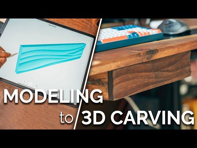 Design on iPad Pro + CNC CAM In Fusion360 For Beginners - How To Woodworking