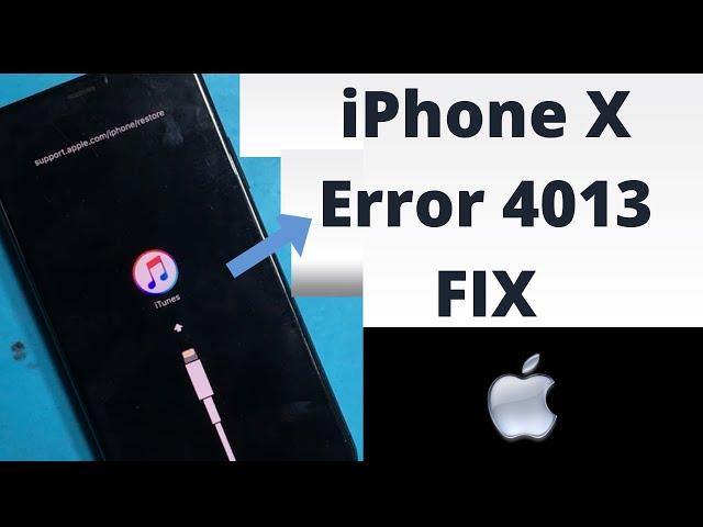 iPhone X Error 4013 Fix.New method of fix 4013 on iPhone X.