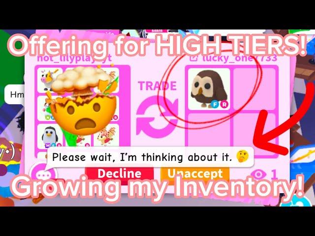 ⭐️OMG!⭐️Offering for HIGH TIERS PT2! Growing My Inventory Adopt me Trading Roblox! 2024!