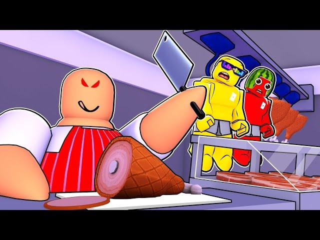 Escape The Evil Butcher Shop in Roblox Obby