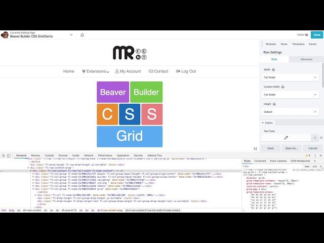 Beaver Builder CSS Grid