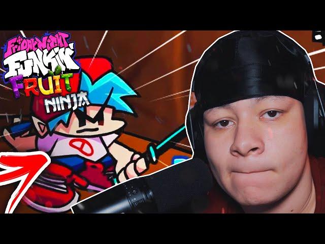 BEST FNF PLAYER EVER. | Friday Night Funkin' VS Fruit Ninja FULL MOD