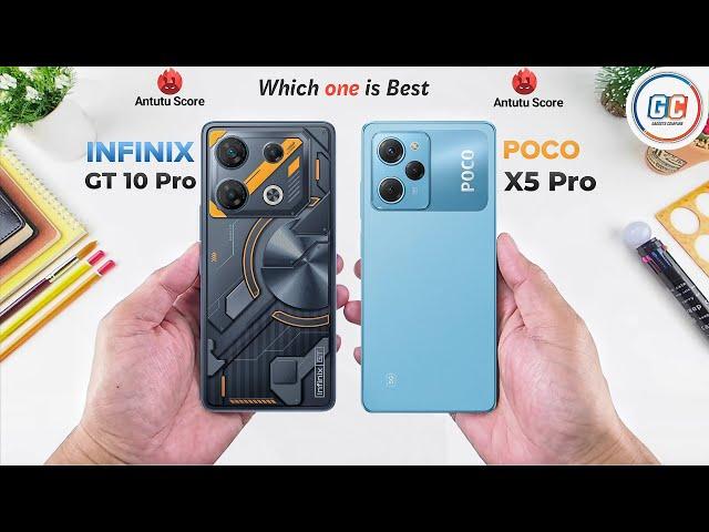 Infinix GT 10 Pro Vs Poco X5 Pro | Full Comparison  Which one is Batter