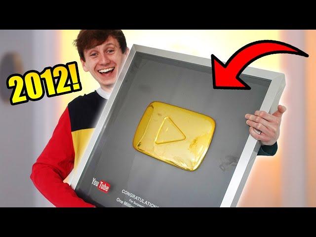 I got the RAREST Youtube Play Button in Existence! (REAL GOLD)