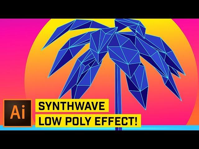 Retro Low Poly Effect Illustrator CC 2018 Tutorial