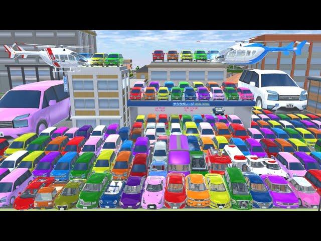 Sakura Car Collection Near Repair shop || SAKURA SCHOOL SIMULATOR 