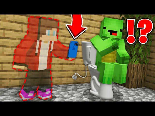 Invisible JJ Has Been Following and Prank Mikey All Day in Minecraft! - Maizen