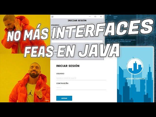 DEJA DE HACER INTERFACES FEAS | JAVA SWING MATERIAL DESIGN