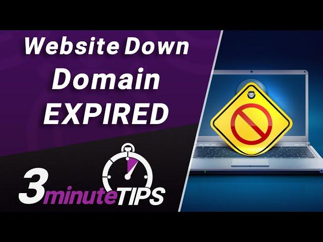 Domain Expiration & Renewal - When Your Website is Down Due to EXPIRED DOMAIN