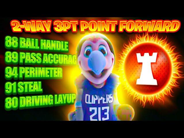 NBA2K24 MY PERSONAL POINT FORWARD BUILD: 2-WAY 3PT POINT FORWARD!!!!
